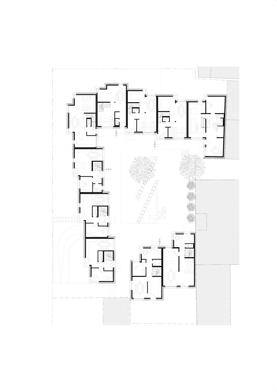 Grundriss Erdgeschoss mit Außenanlagen