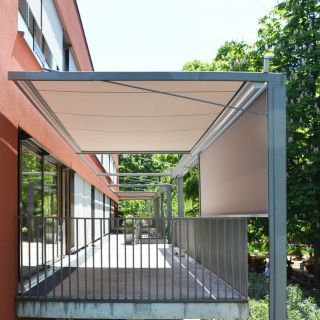 Sonnenschutz Kindertageseinrichtung Hügelland