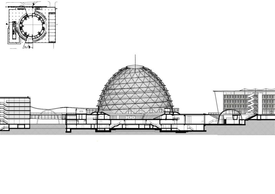KCC_15: Convention Complex, Schnitt