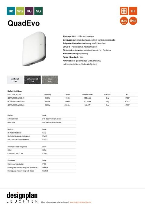 Datenblatt QuadEvo