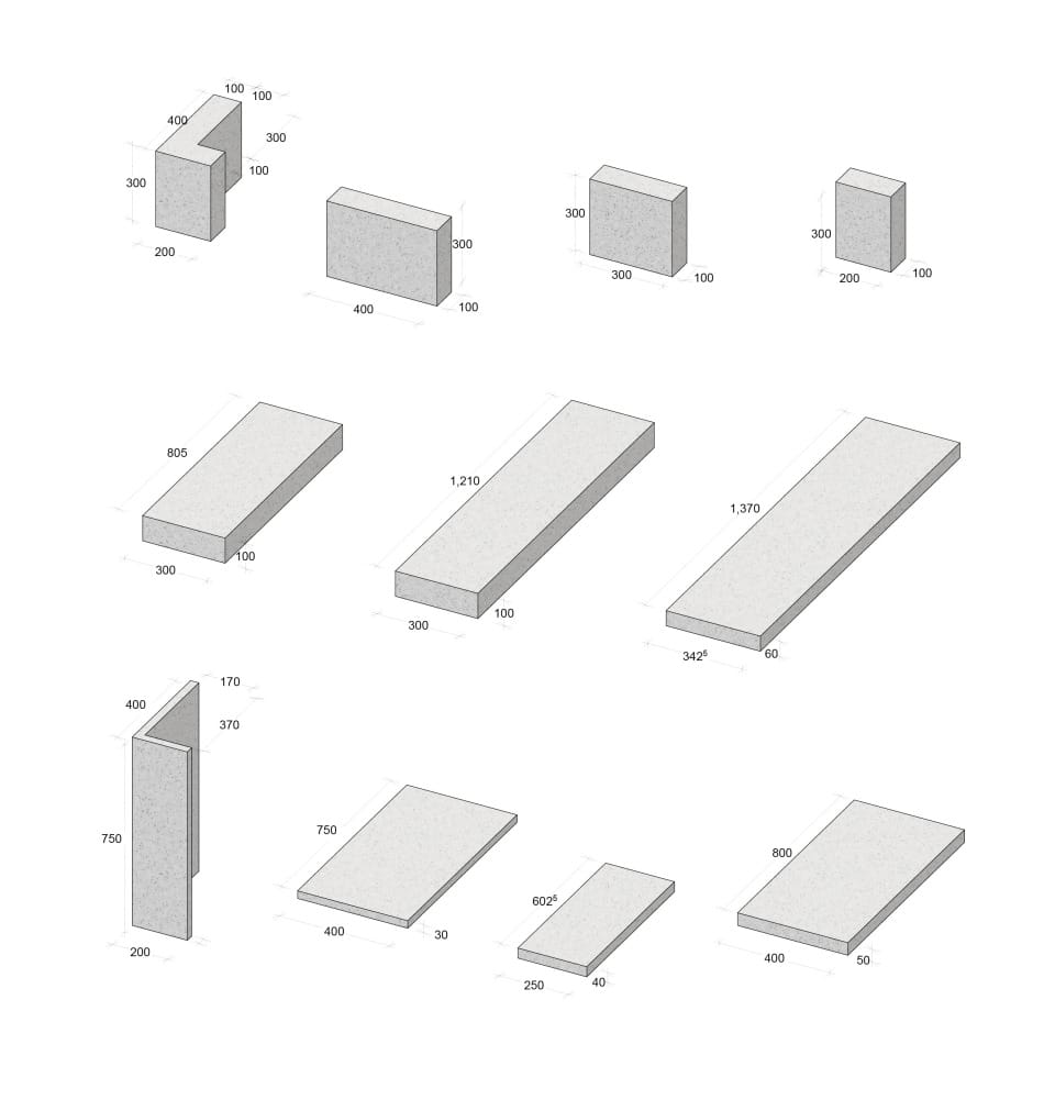 Module Steinfassade