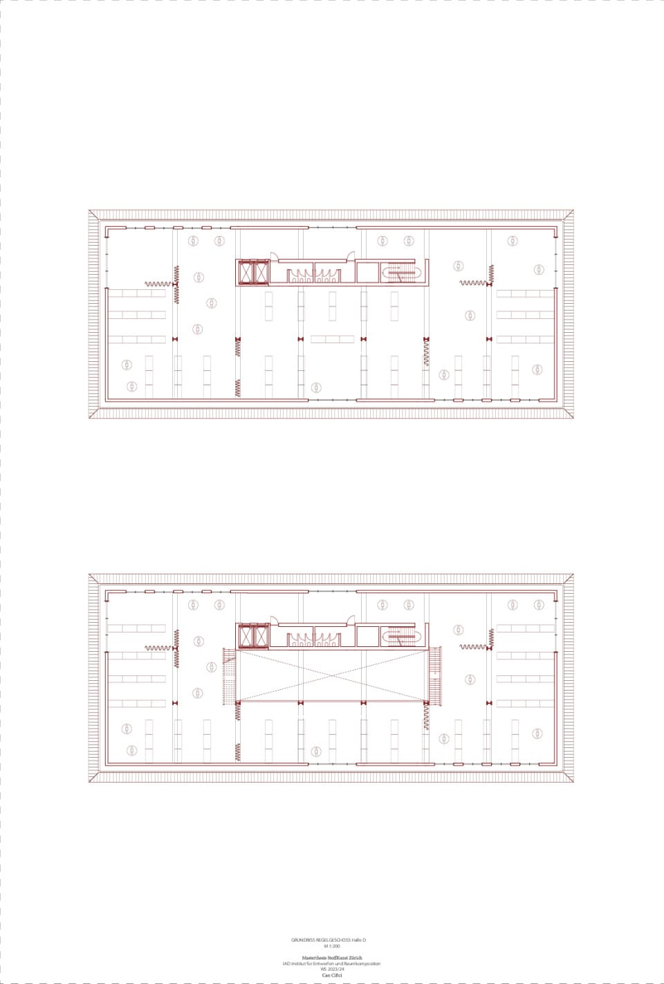 Regelgeschoss Halle D