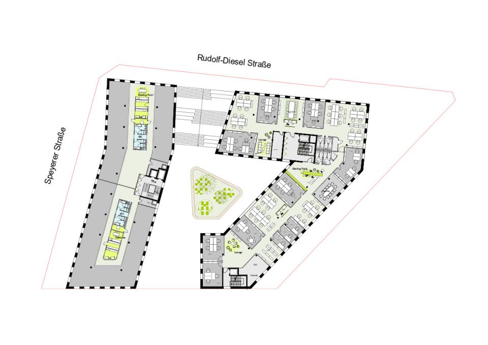 Stadttor Ost Heidelberg | Konzeptgrundriss