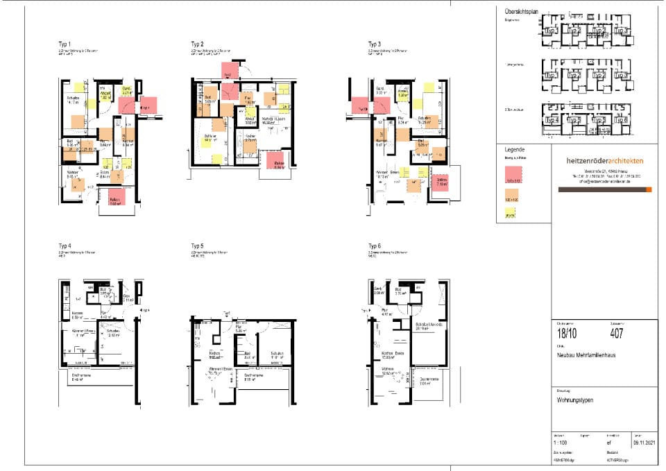 Übersicht Wohnungstypen