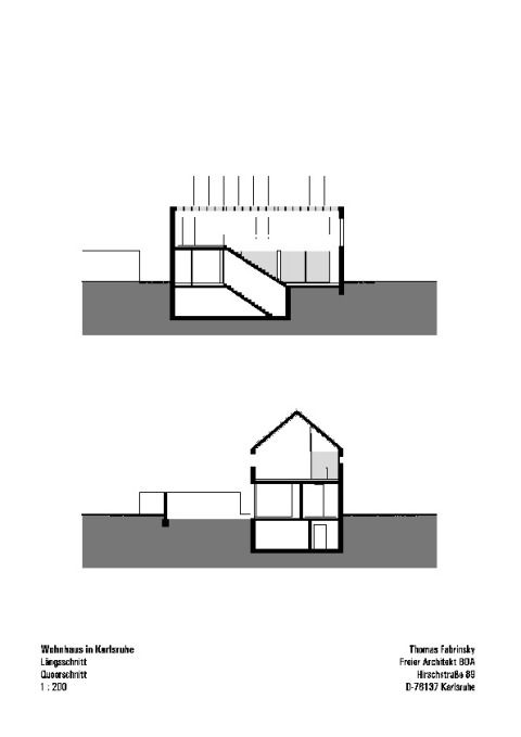 Haus E Schnitte