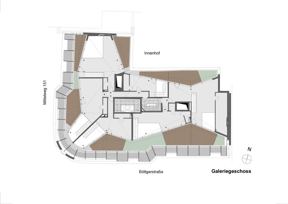 Grundriss Galeriegeschoss 5.OG