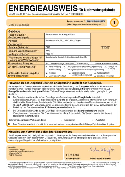 Energieausweis