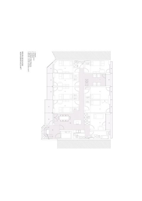 Grundriss betreute Wohngemeinschaft 2.-4. OG