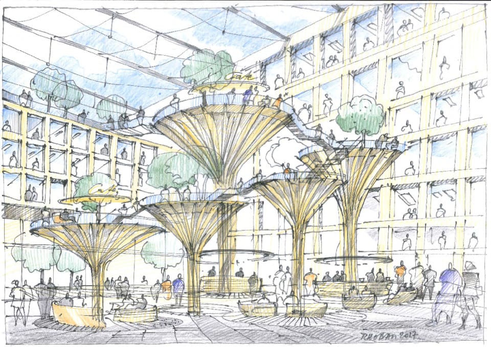 Skizze Atrium