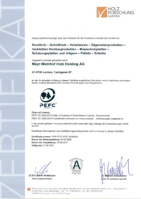 PEFC-Zertifizierung