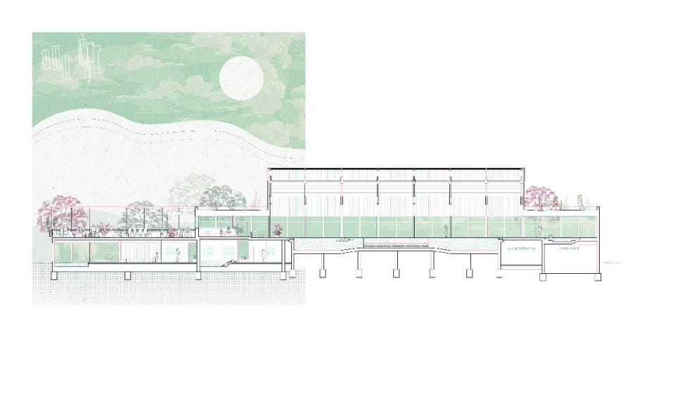 Schnitt Hallenbad_1:200
