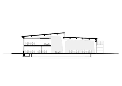 Schnitt Halle