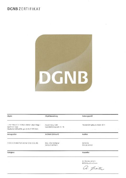 DGNB-Zertifikat Gold