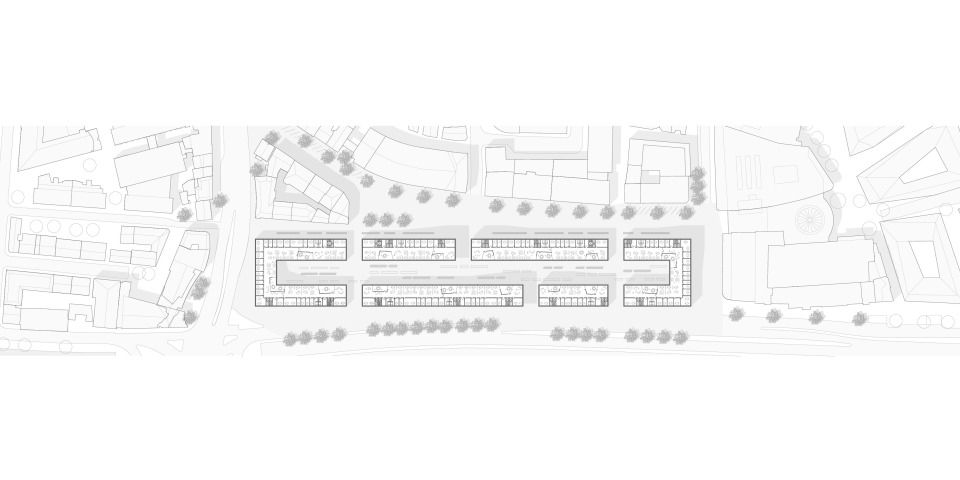 Grundriss 2. u. 3. OG M 1:500