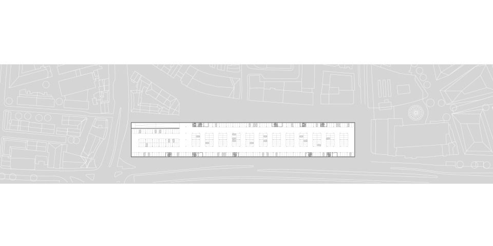 Grundriss E2. UG M 1:500