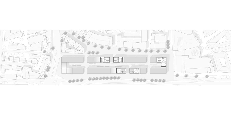 Grundriss 6. OG M 1:500
