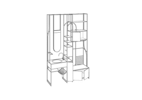 LINDLEY LINDENBERG Interieur_Raumtrenner_Isometrie
