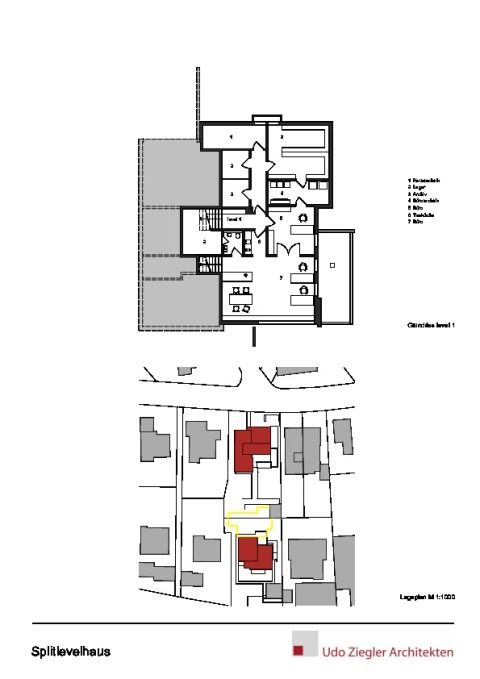 level 1 & lageplan