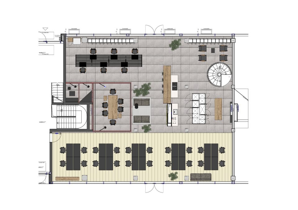 Grundriss FRIZZ23 coworking im EG