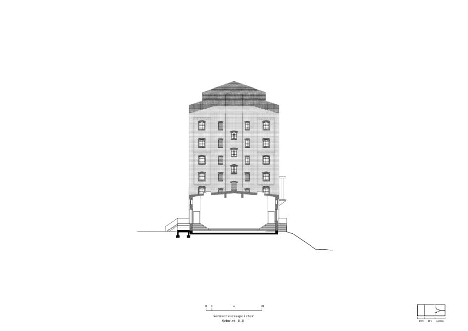 Querschnitt Hallenanbau