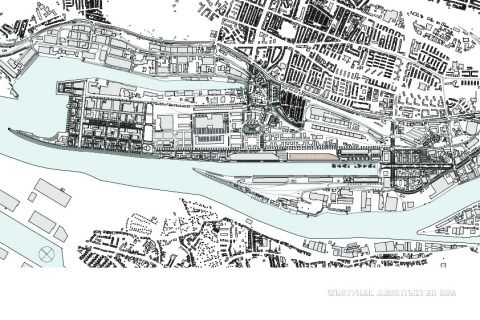 Lageplan Überseestadt Bremen