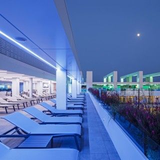 Rooftop-Pool-Landschaft Hotel Olympus Palace, Salou/Spanien