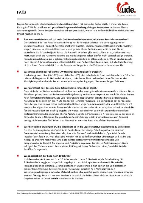 FAQs zur Folienbeschichtung