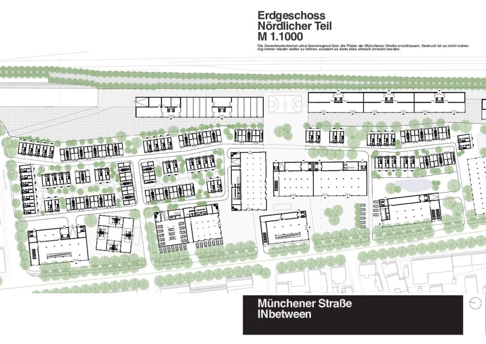 Lageplan Erdgeschoss Nördlicher Teil