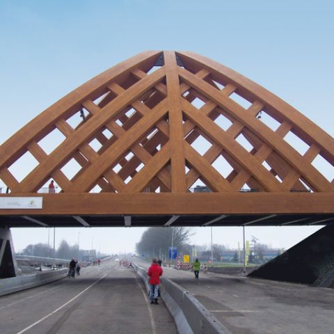 Kiefernholzbrücke, Sneek , Niederlande