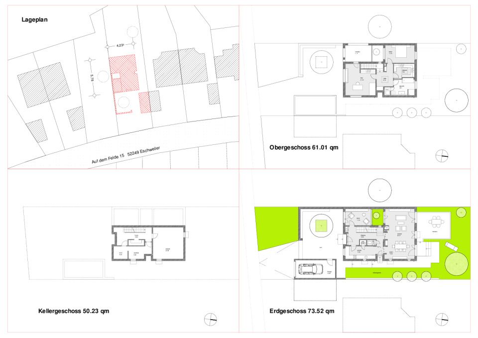 Grundrisse, Lageplan