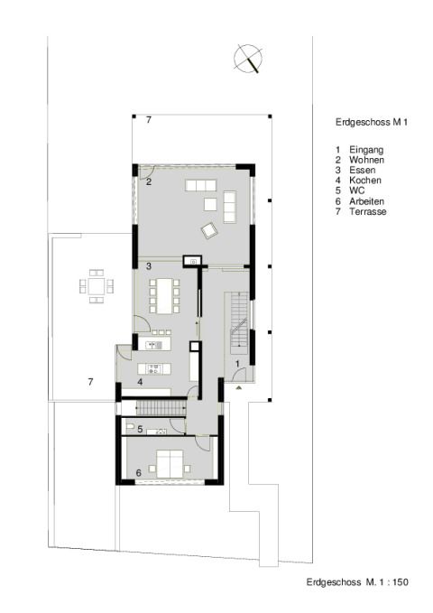 Gebäudegrundriss Erdgeschoss
