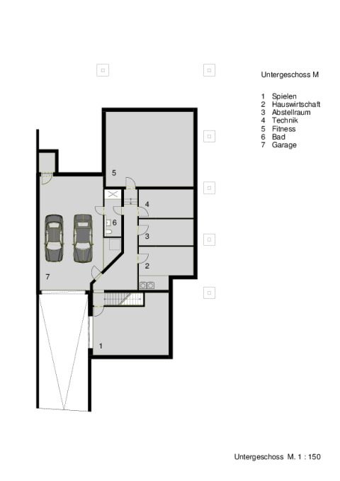 Gebäudegrundriss Untergeschoss