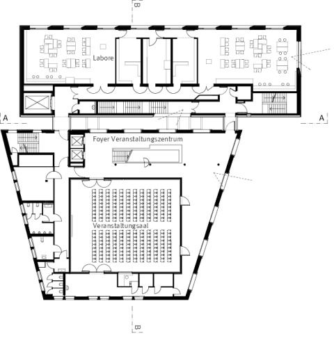 Grundriss 5. Obergeschoss, 1:200

