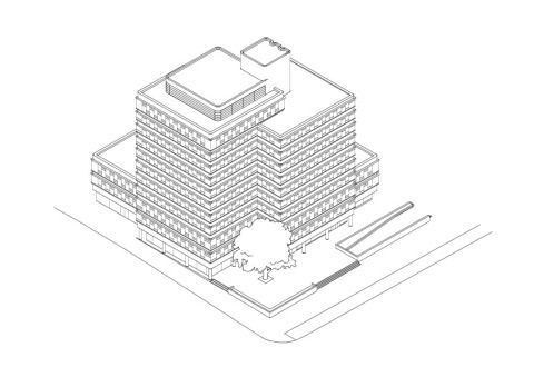 Axometrie Südost Haus der Ärzte