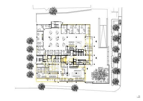 Haus der Ärzte, Grundriss EG