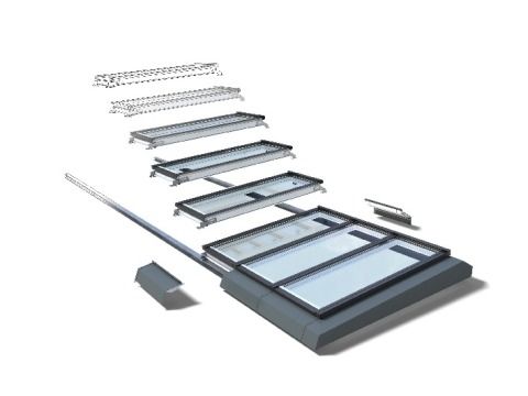 Das von Velux gemeinsam mit dem renommierten Architekturbüro Foster + Partners entwickelte Modulare Oberlicht-System verbindet ein dezentes und elegantes Design mit den Vorzügen vorgefertigter und einfach zu montierender Module.