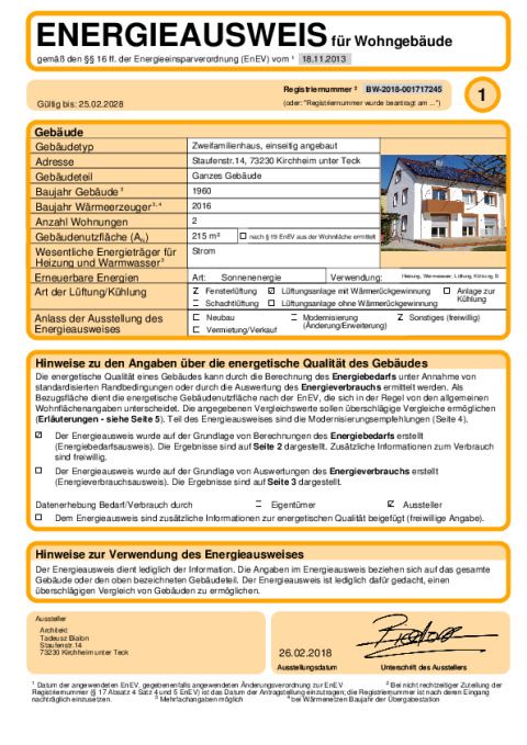 Energieausweis
