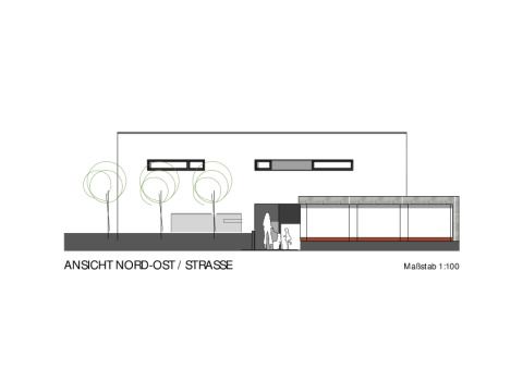 Ansicht Nord-Ost, Straße