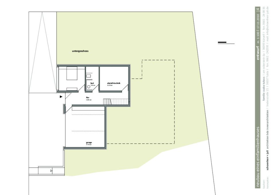 Grundriss Untergeschoss