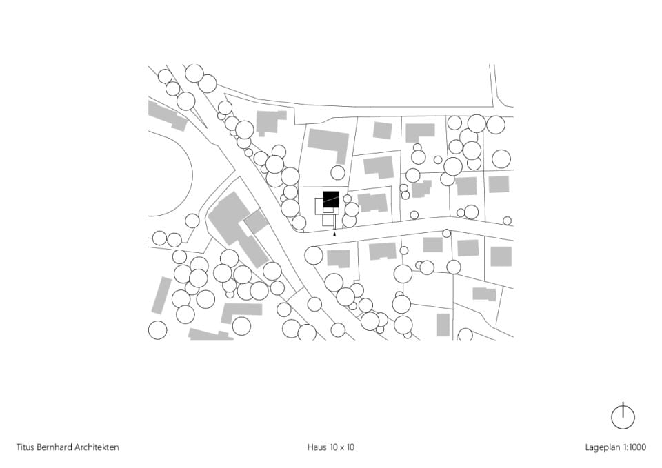 Haus 10 x 10 - Lageplan