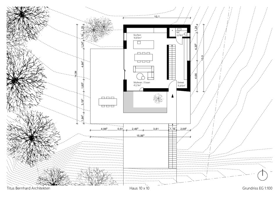 Haus 10 x 10 - Erdgeschoss
