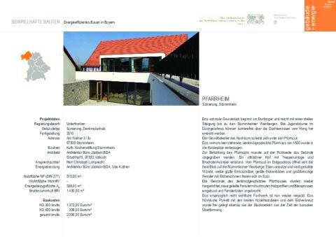 Beispielhafte Bauten - Energieeffizientes Bauen in Bayern