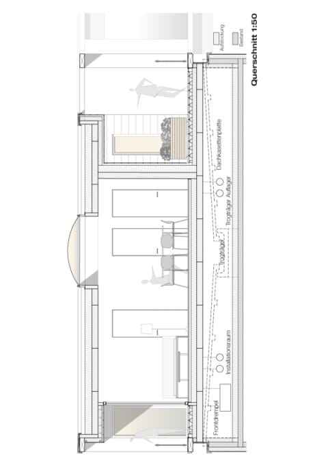 Detailschnitt Aufstockung