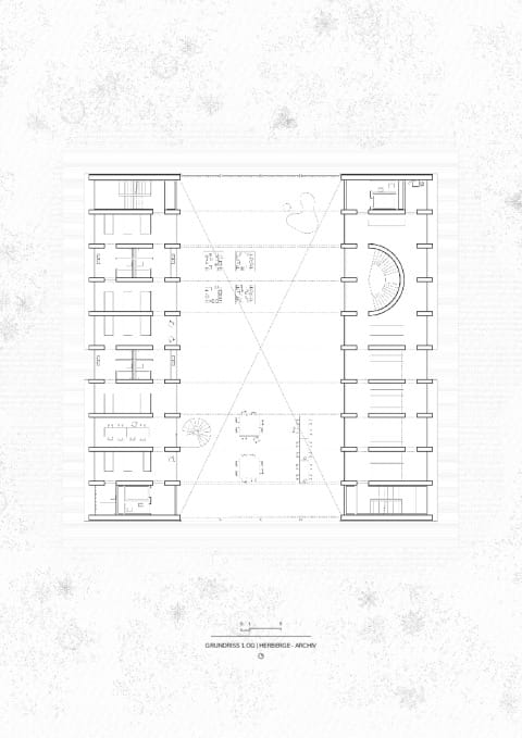 Grundriss 1.OG | Herberge - Archiv