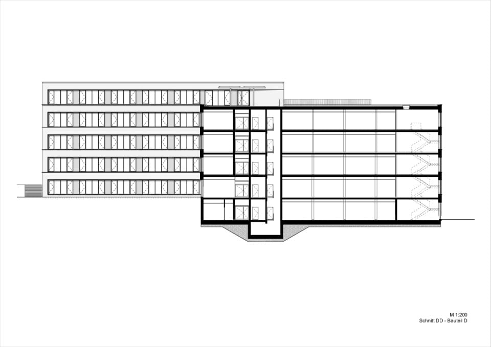 Schnitt Dachterrasse