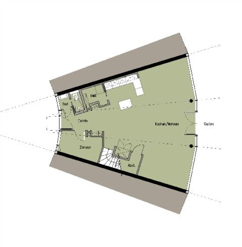 Circlehouse - Grundriss EG / große Einheit