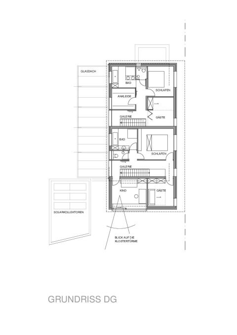 Doppelhaus Niederalteich - Grundriss DG