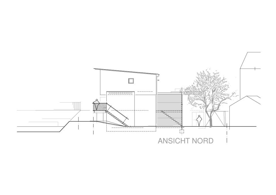 Doppelhaus Niederalteich - Ansicht Nord