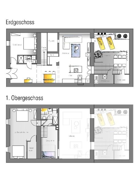 Grundrisse EG und OG