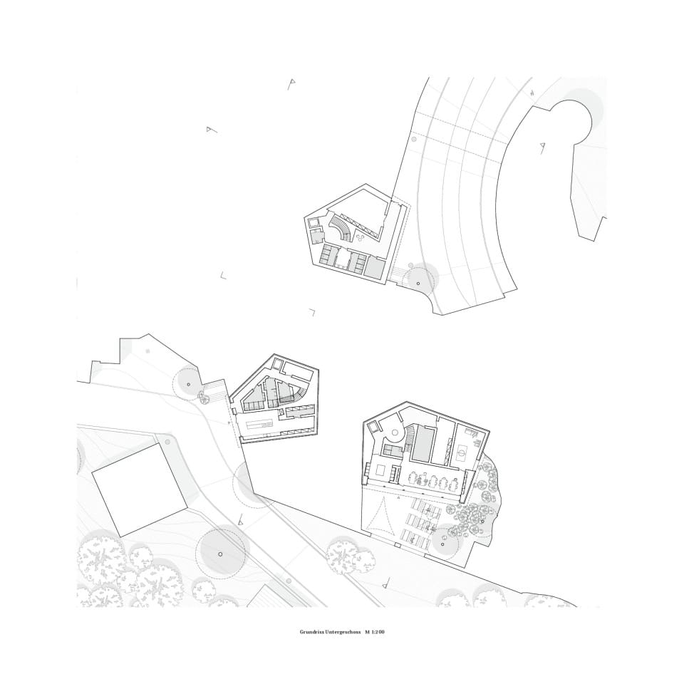Grundriss Untergeschoss, M 1:200